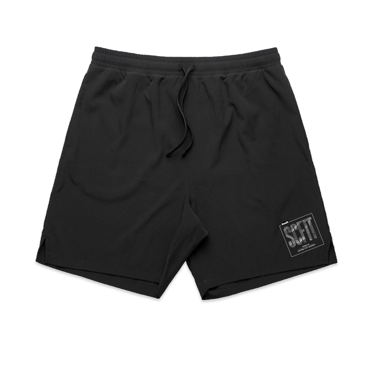 SCFIT Mens Active Shorts Wavy Logo