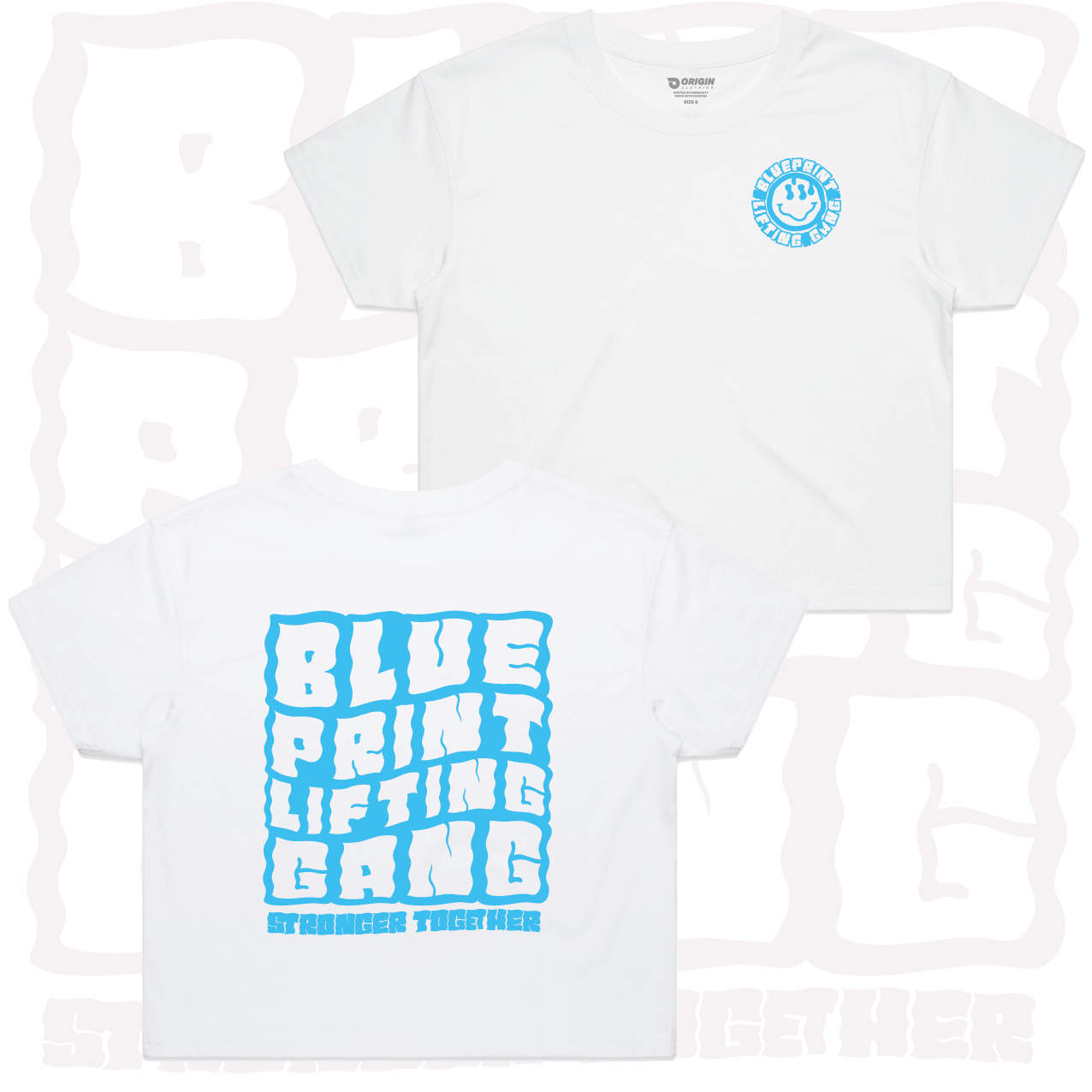 Blueprint Lifting Gang Staple Crop Tee