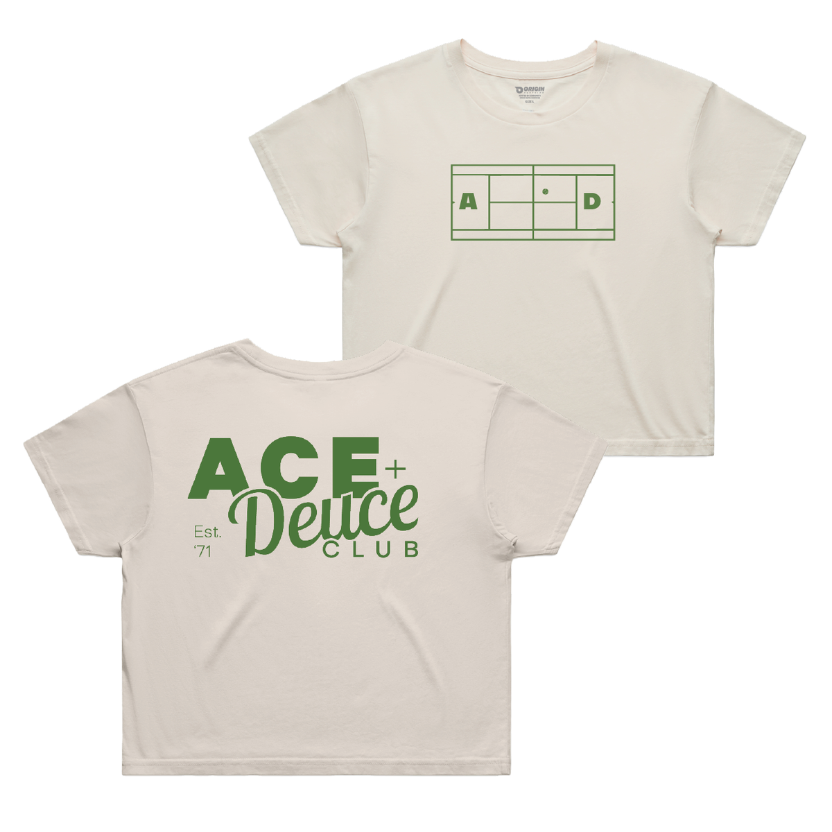 Ace + Deuce Staple Crop Tee