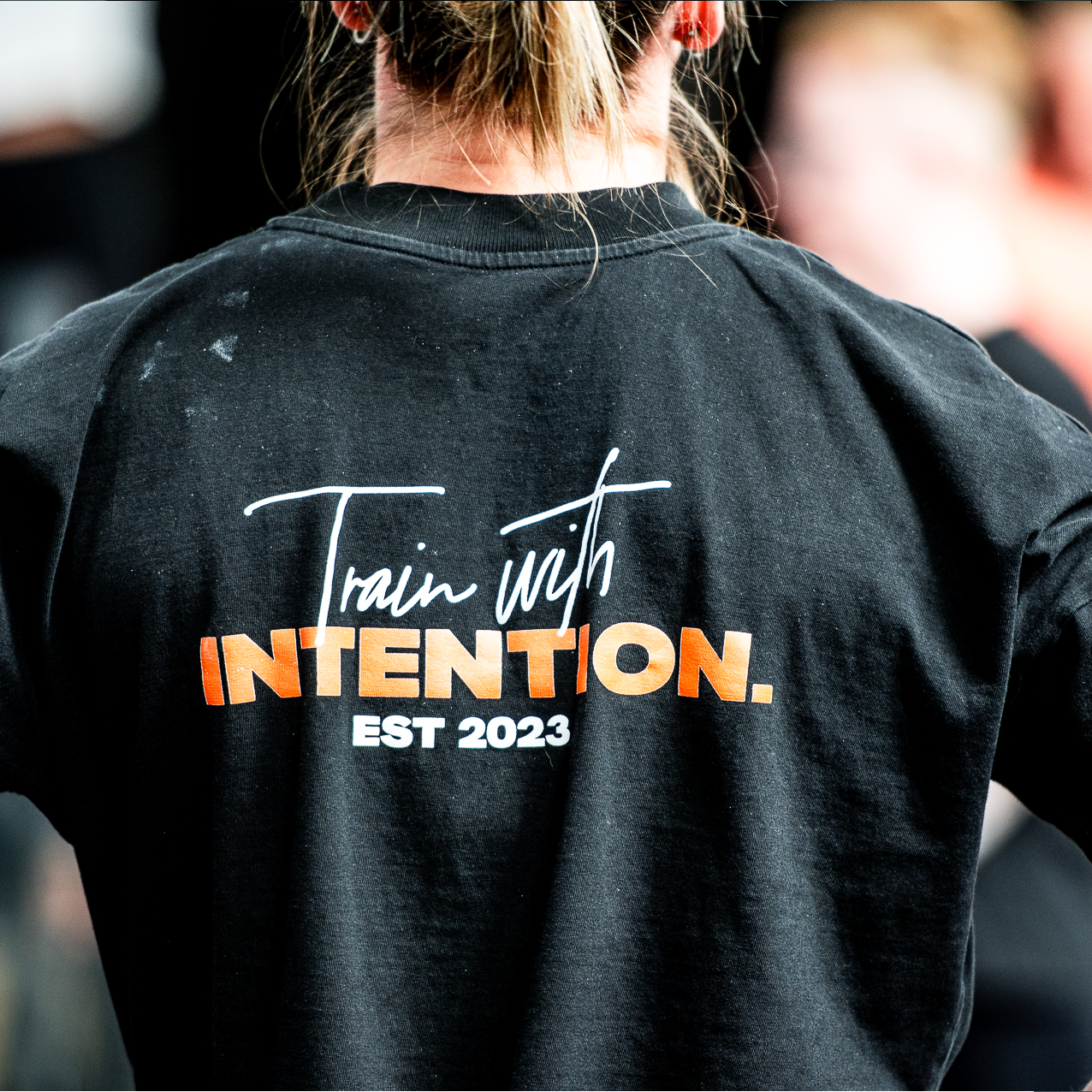 INTENTION. Classic Fit 'Train with Intention' Tee