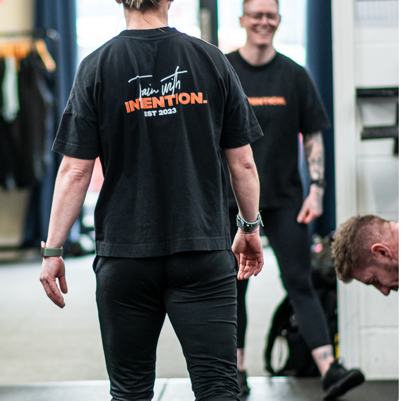 INTENTION. Classic Fit 'Train with Intention' Tee