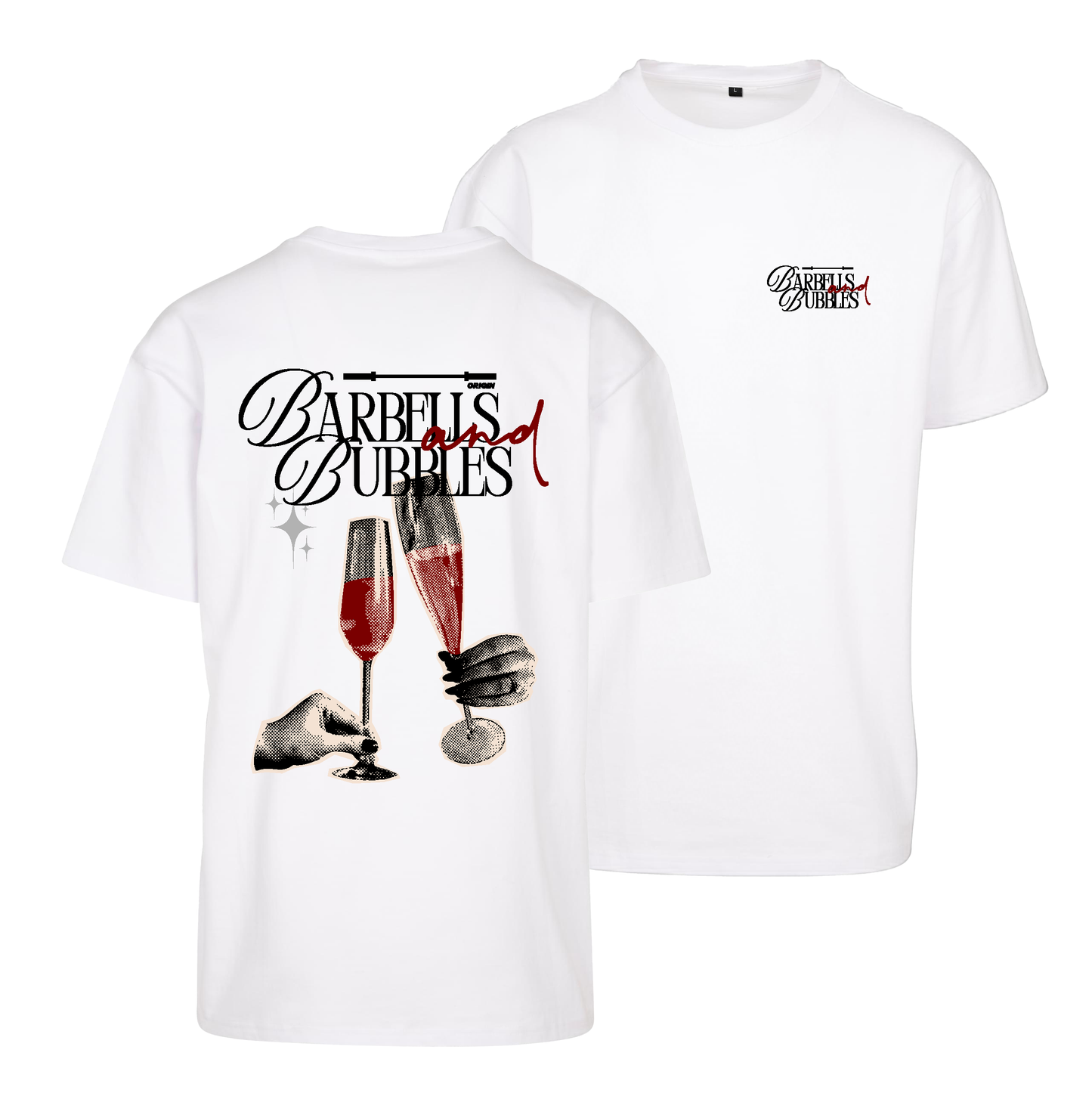 Origin Barbelles & Bubbles Flex Oversize Tee