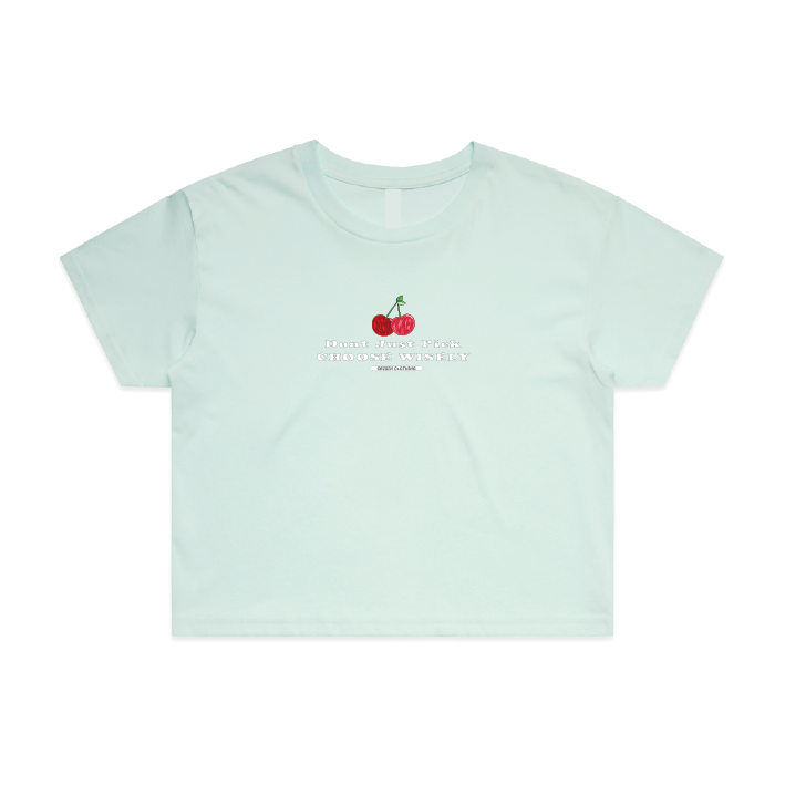 Cherry Pickers Crop Tee