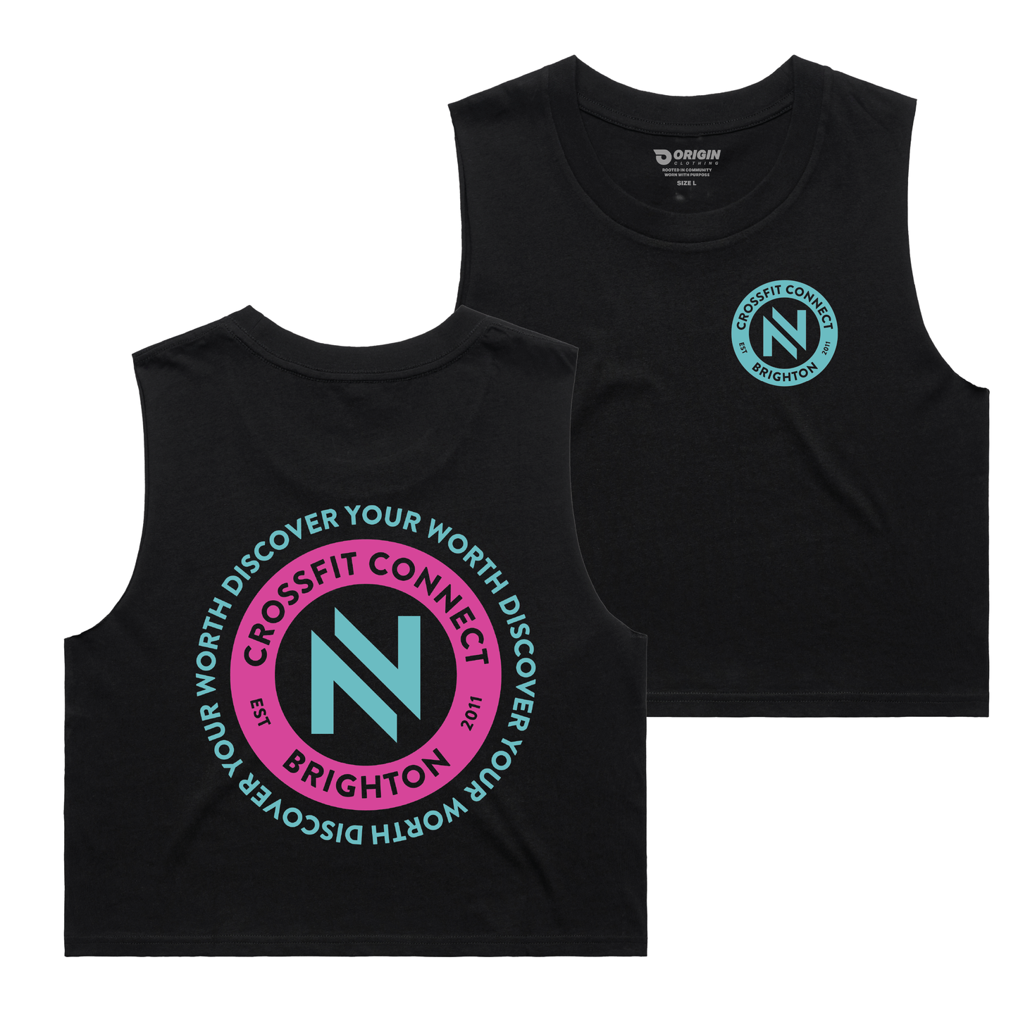 CrossFit Connect Ladies Staple Crop Tank