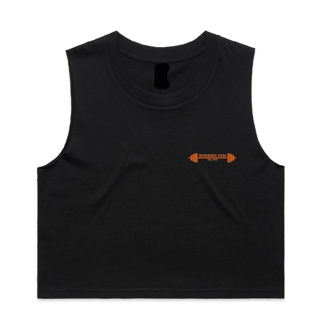 Webbers Gym wavy 'GRL PWR' crop tank