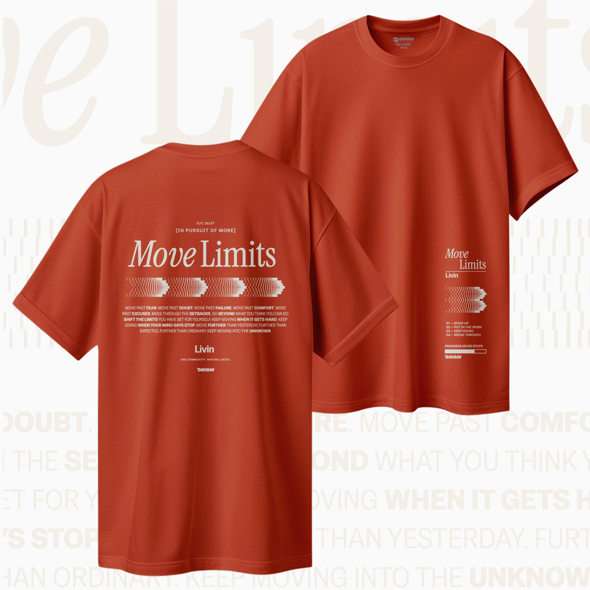 Livin Move Limits A/W26 Drift Oversize Tee