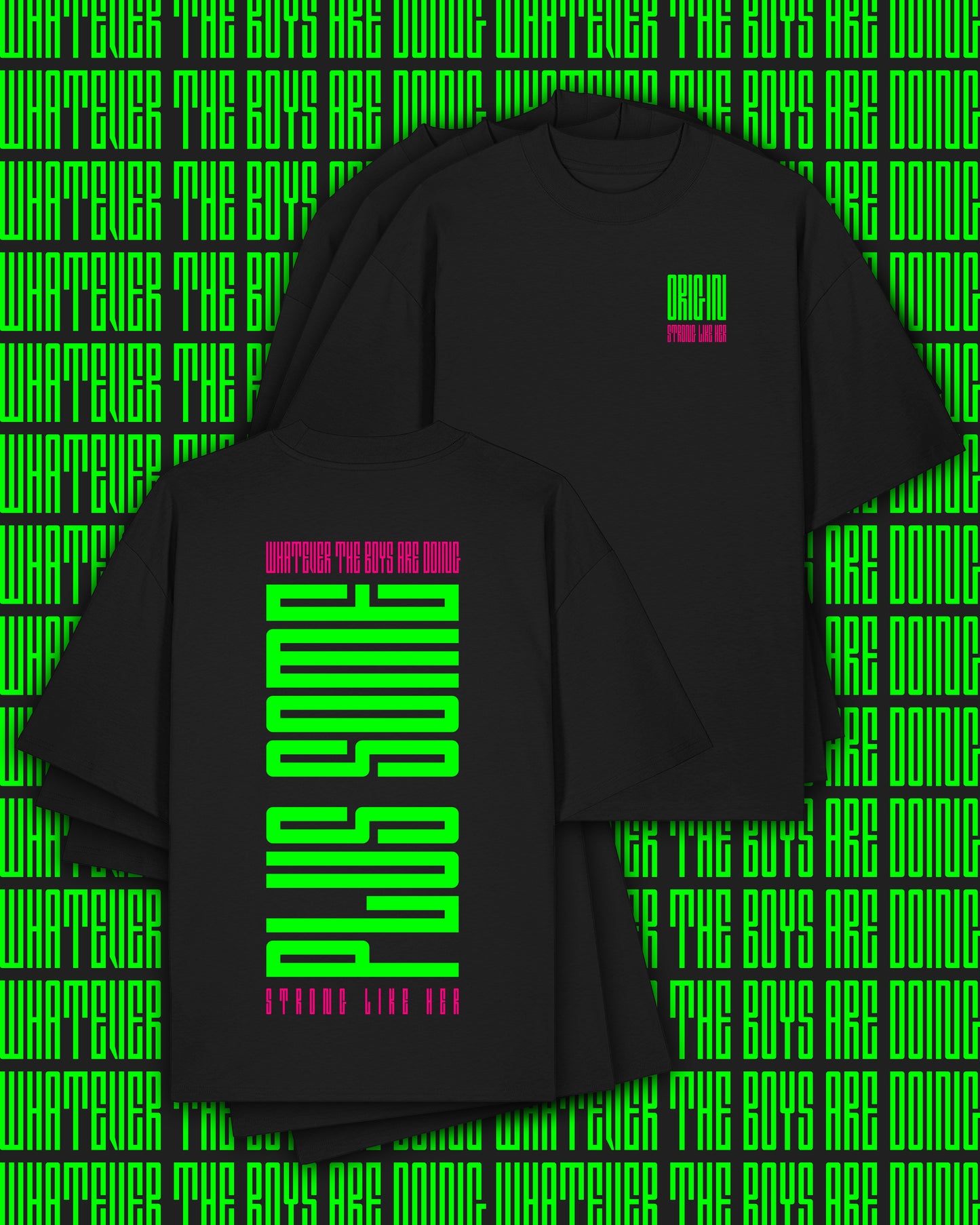 Plus Some Apex Oversize Tee Black