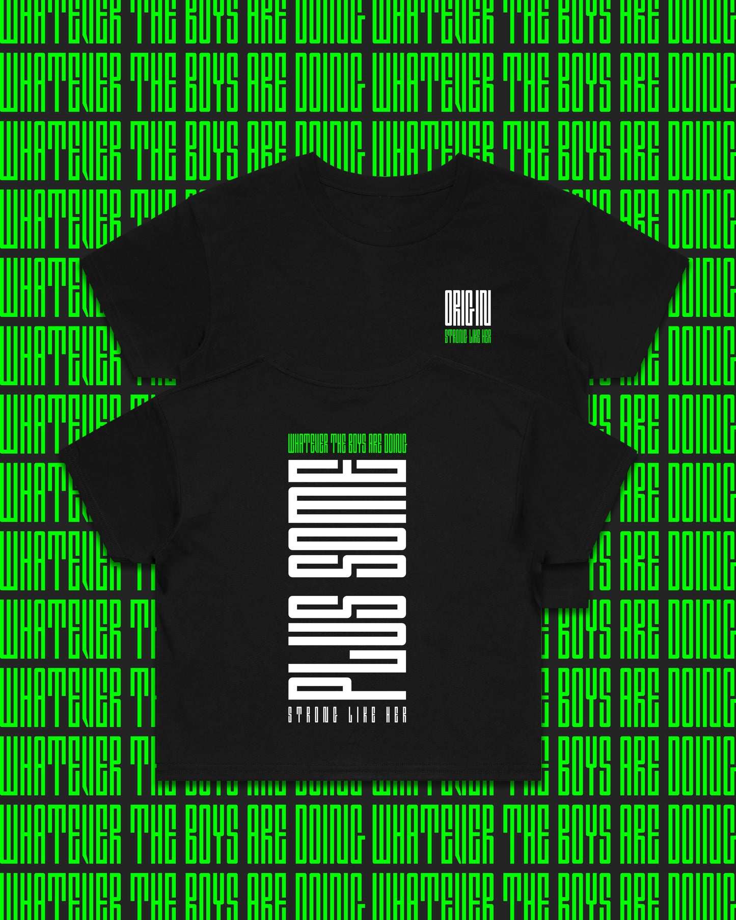 Plus Some Staple Plus Crop Tee Black