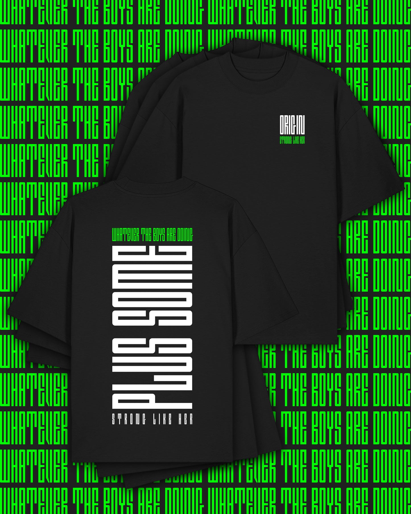 Plus Some Apex Oversize Tee Black