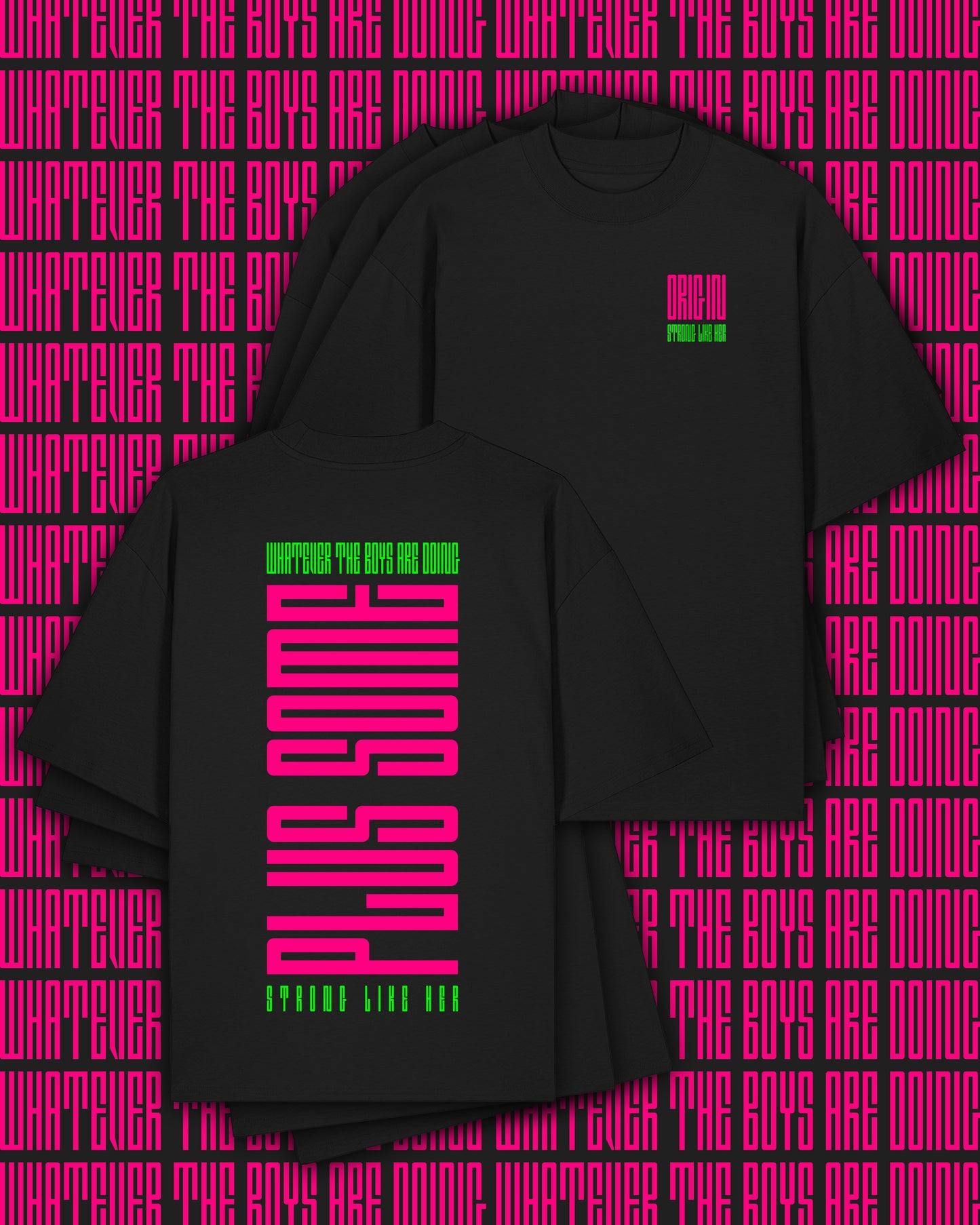 Plus Some Apex Oversize Tee Black
