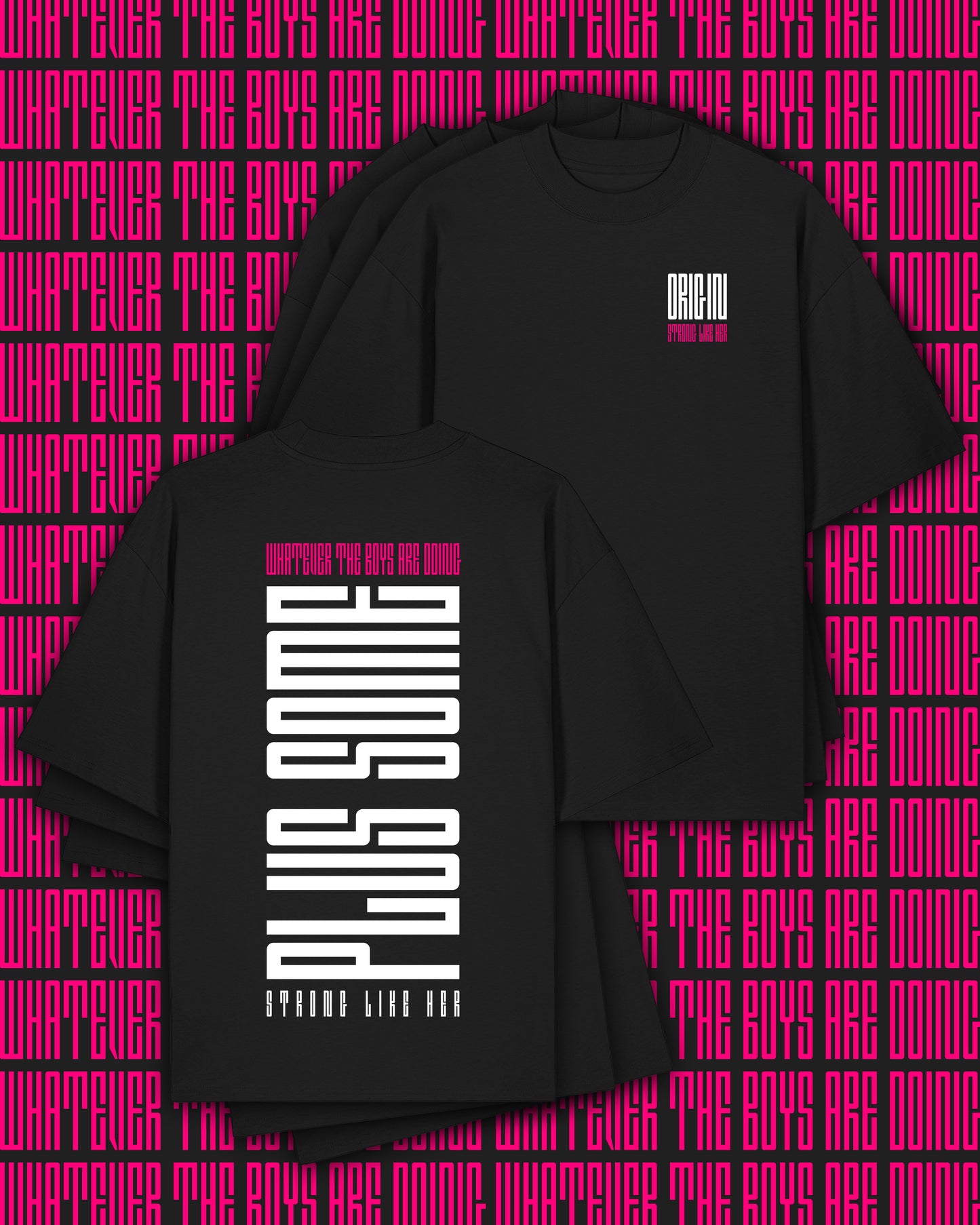 Plus Some Apex Oversize Tee Black