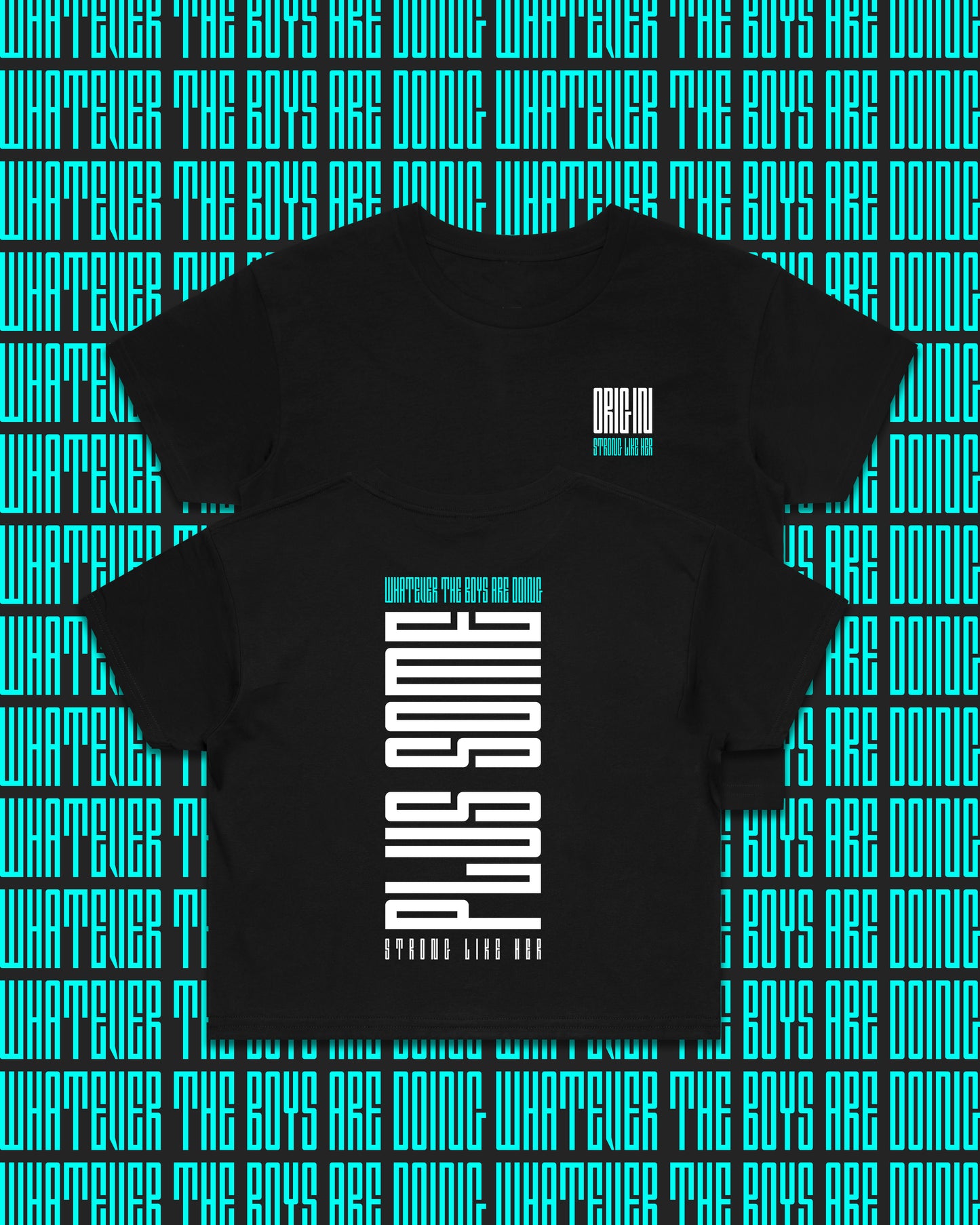 Plus Some Staple Plus Crop Tee Black