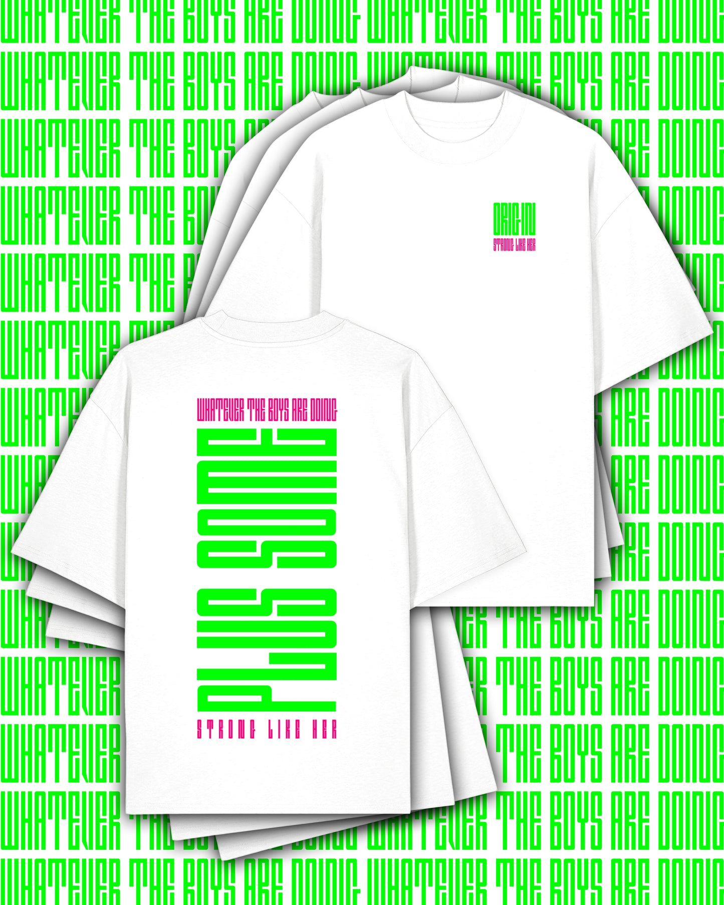 Plus Some Apex Oversize Tee White