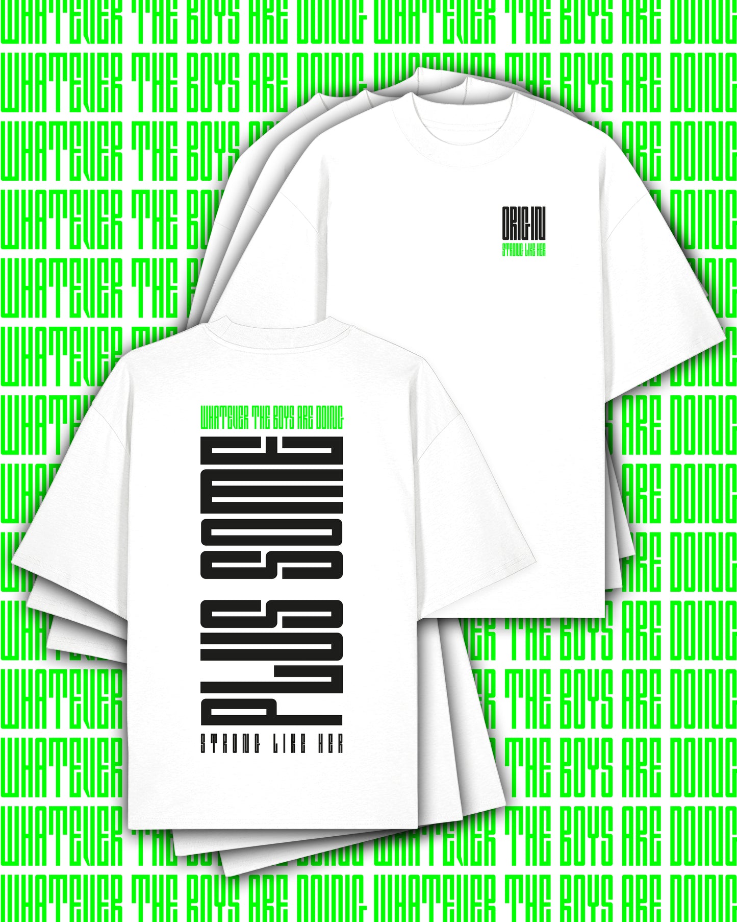 Plus Some Apex Oversize Tee White
