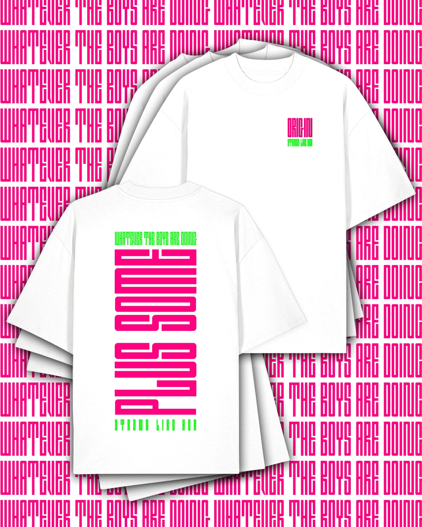 Plus Some Apex Oversize Tee White