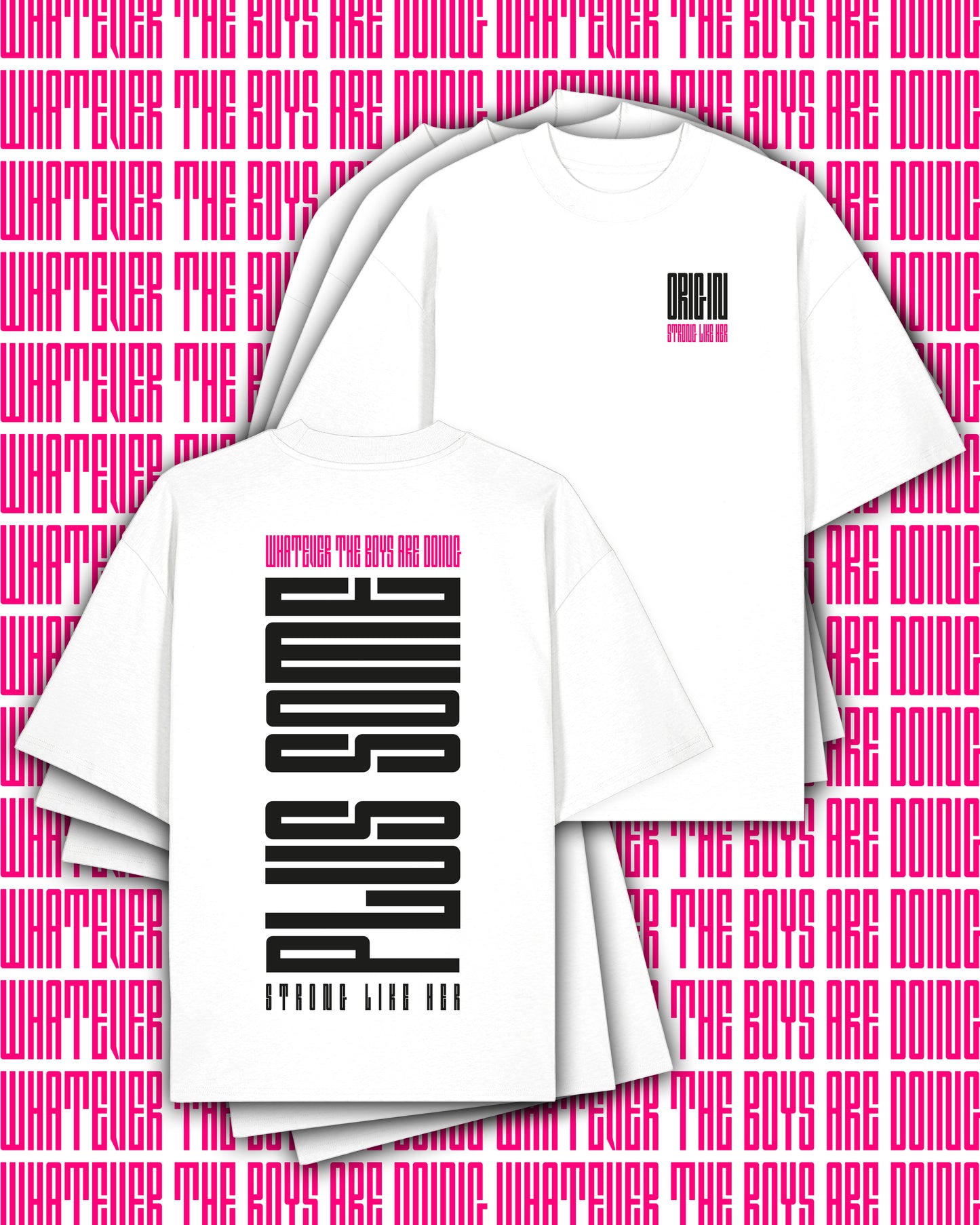 Plus Some Apex Oversize Tee White