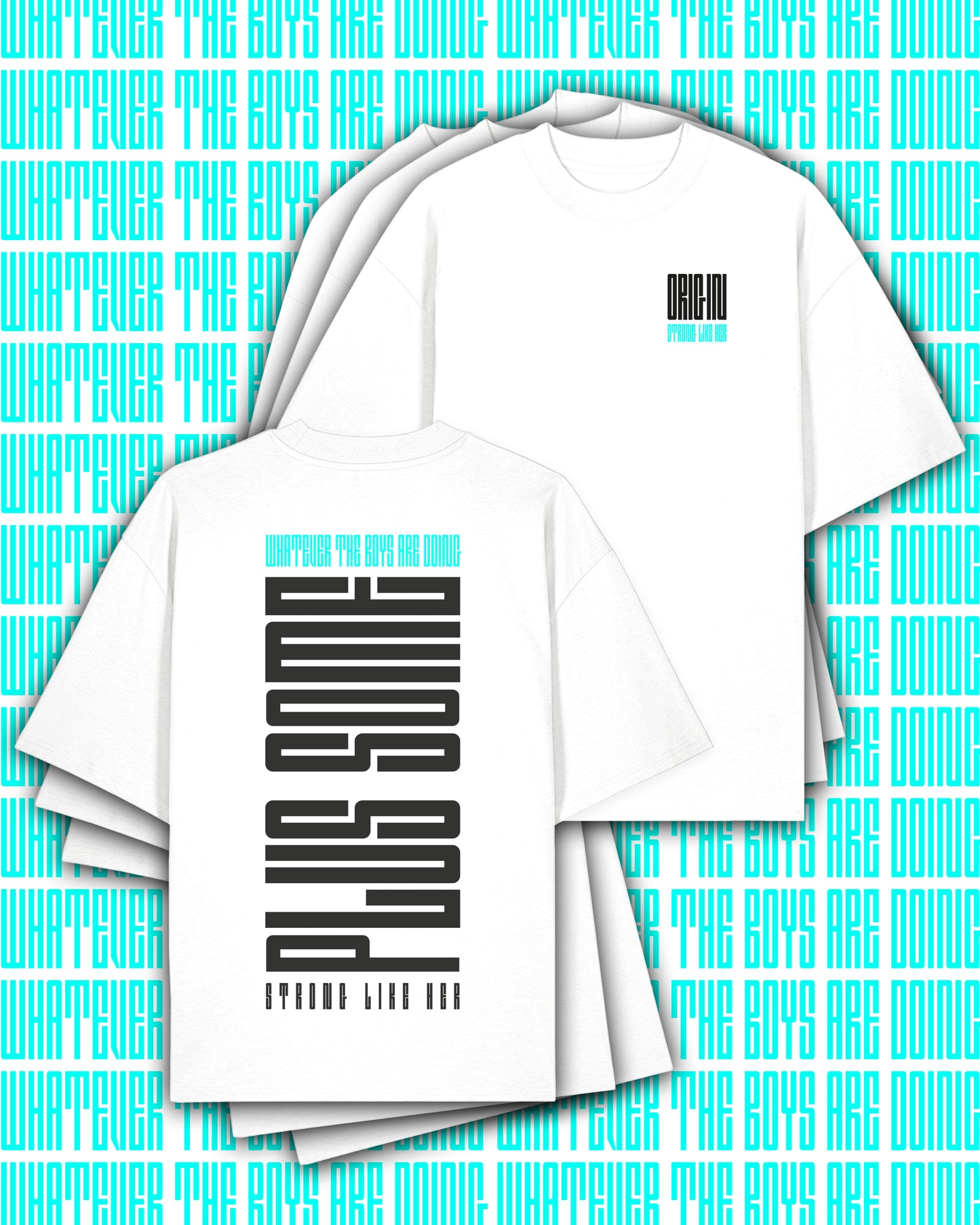 Plus Some Apex Oversize Tee White