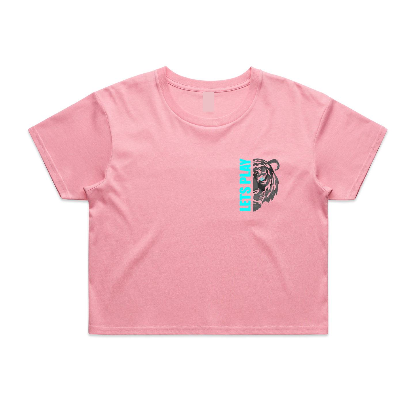 Lets Play Ladies Crop Tee