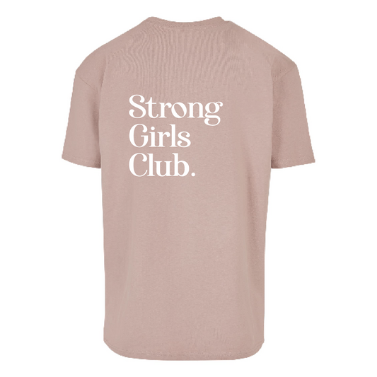 Holly Tsang Holmes Fitness 'Strong Girls Club' Oversized Tee Longer Length