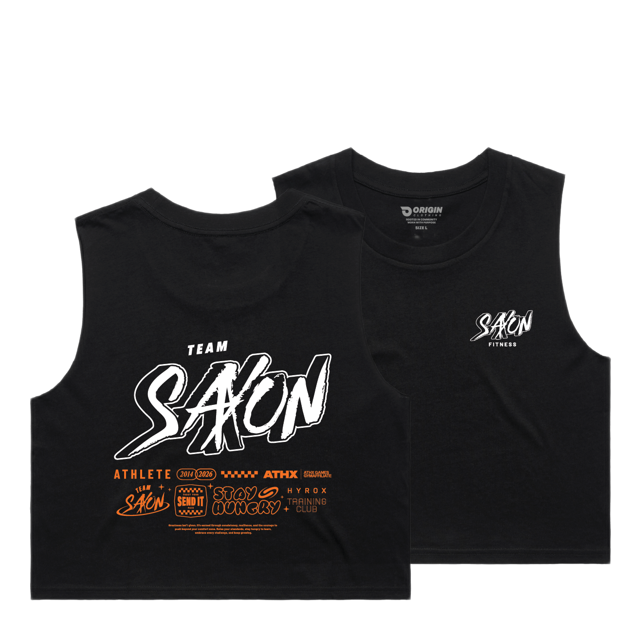 Saxon Fitness Staple Crop Tank
