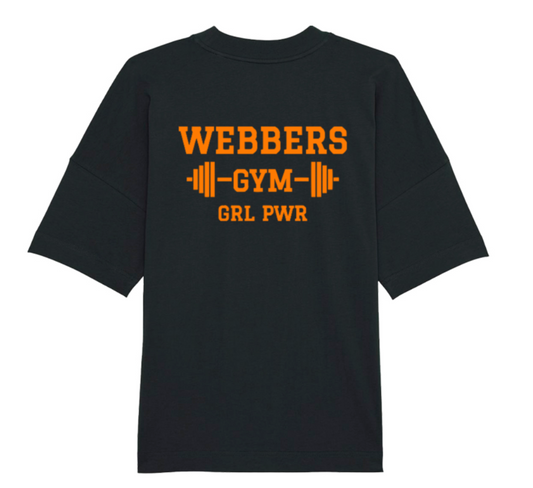 Webbers Gym 'GRL PWR' oversized tee