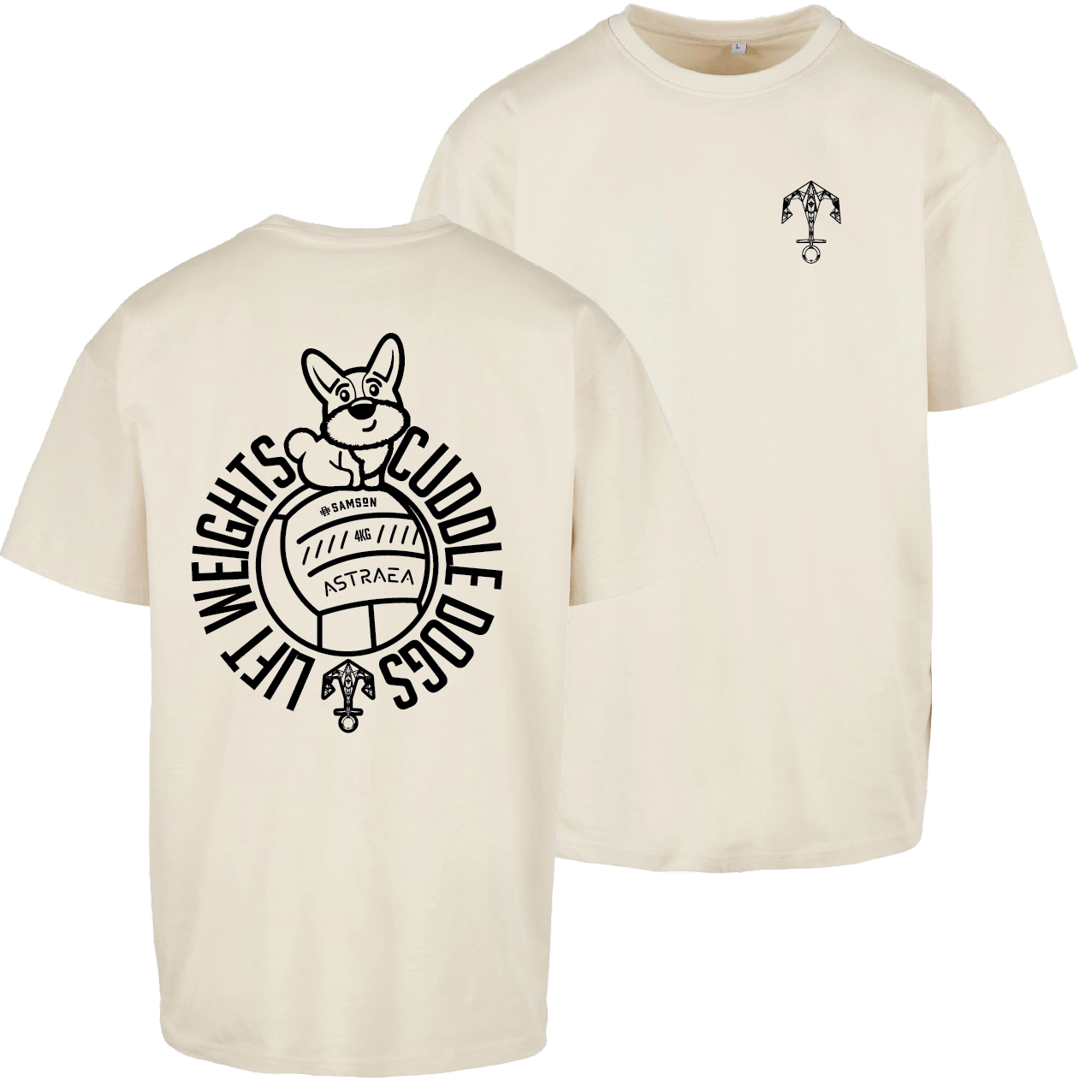 CrossFit Astraea Cuddle Dogs Core Oversize Heavyweight Tee