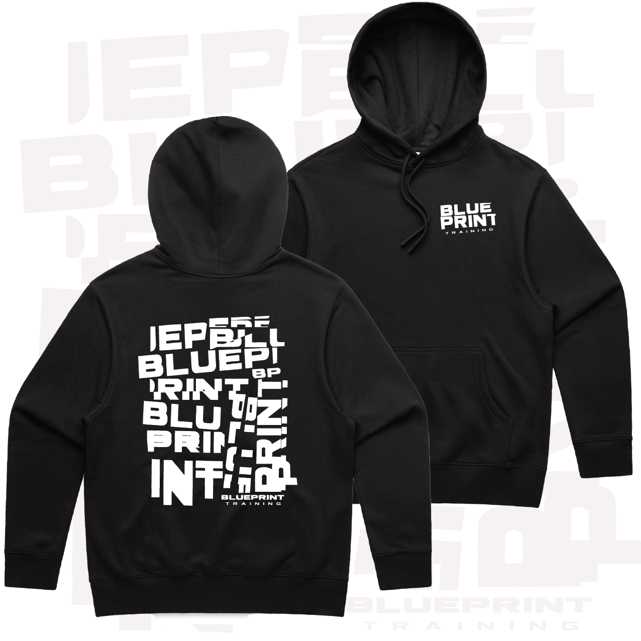 Blueprint Training Style 3 Staple Oversize Heavyweight Hoodie