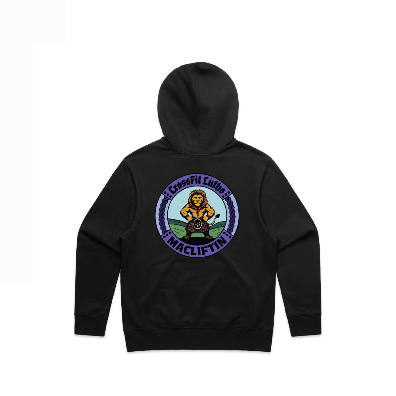 CrossFit Luths Clash of the Clans Purple Oversize Staple Heavyweight Hoodie