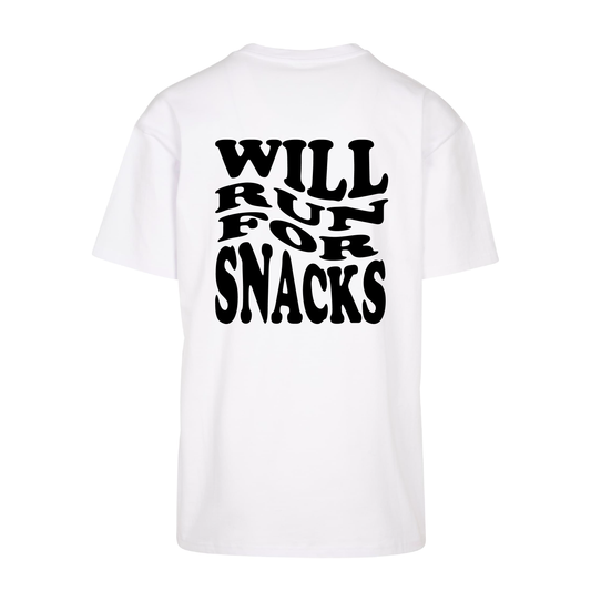 Will Run For Snacks Lightweight Oversize Tee