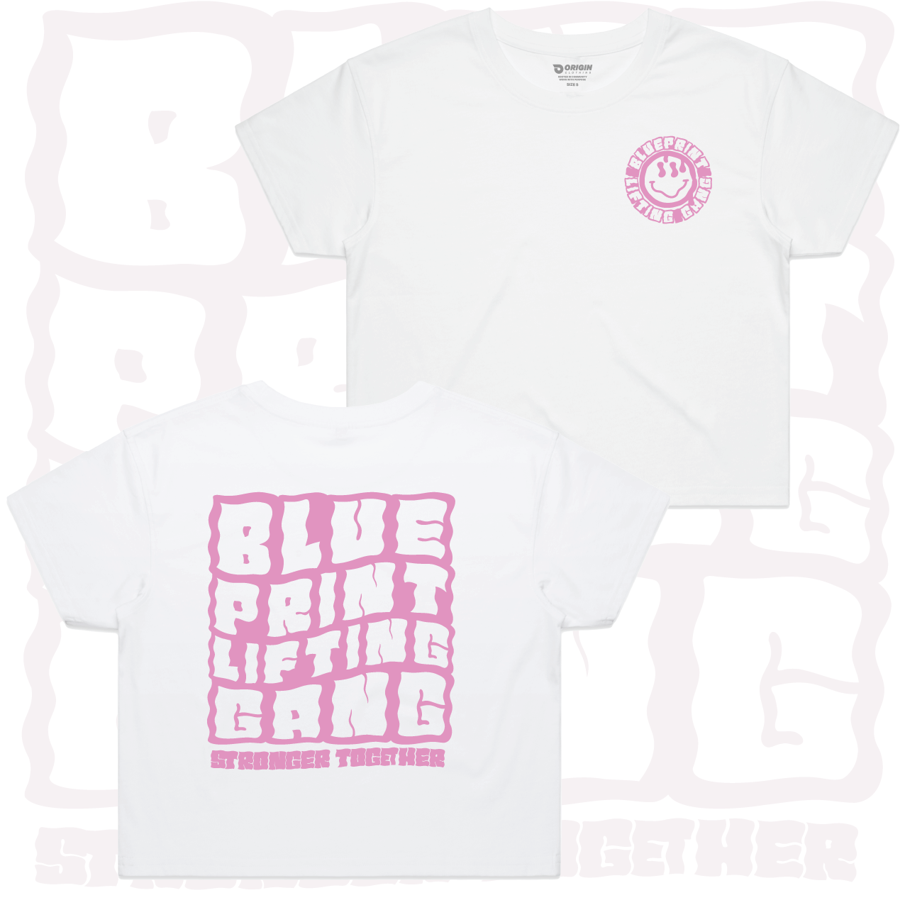 Blueprint Lifting Gang Staple Crop Tee