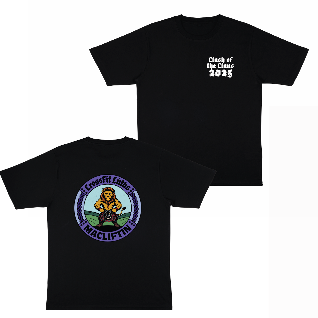 CrossFit Luths Clash of the Titans Purple Flex Oversize Tee