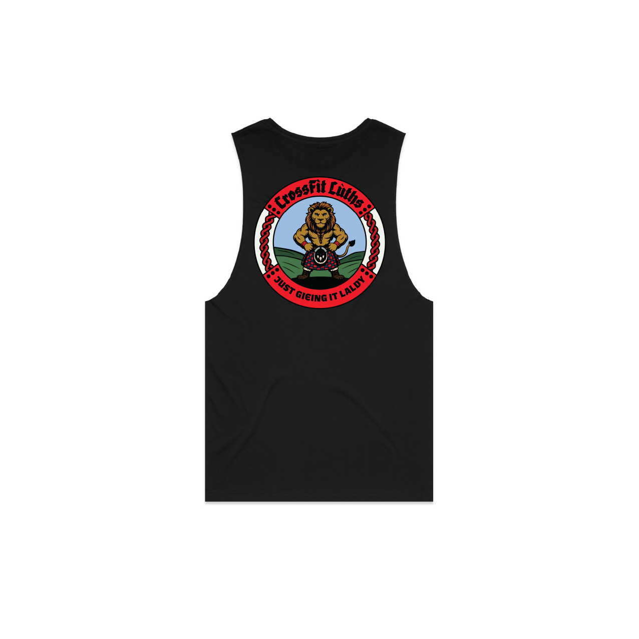 CrossFit Luths Clash of the Clans Red Mens Tank