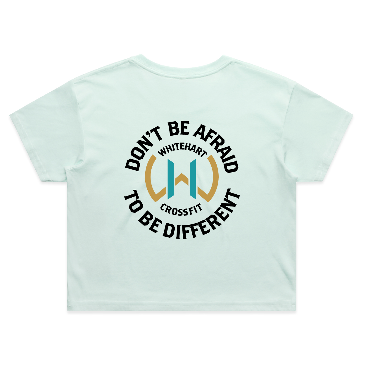 Whitehart Don't Be Afraid To Be Different Crop Tee