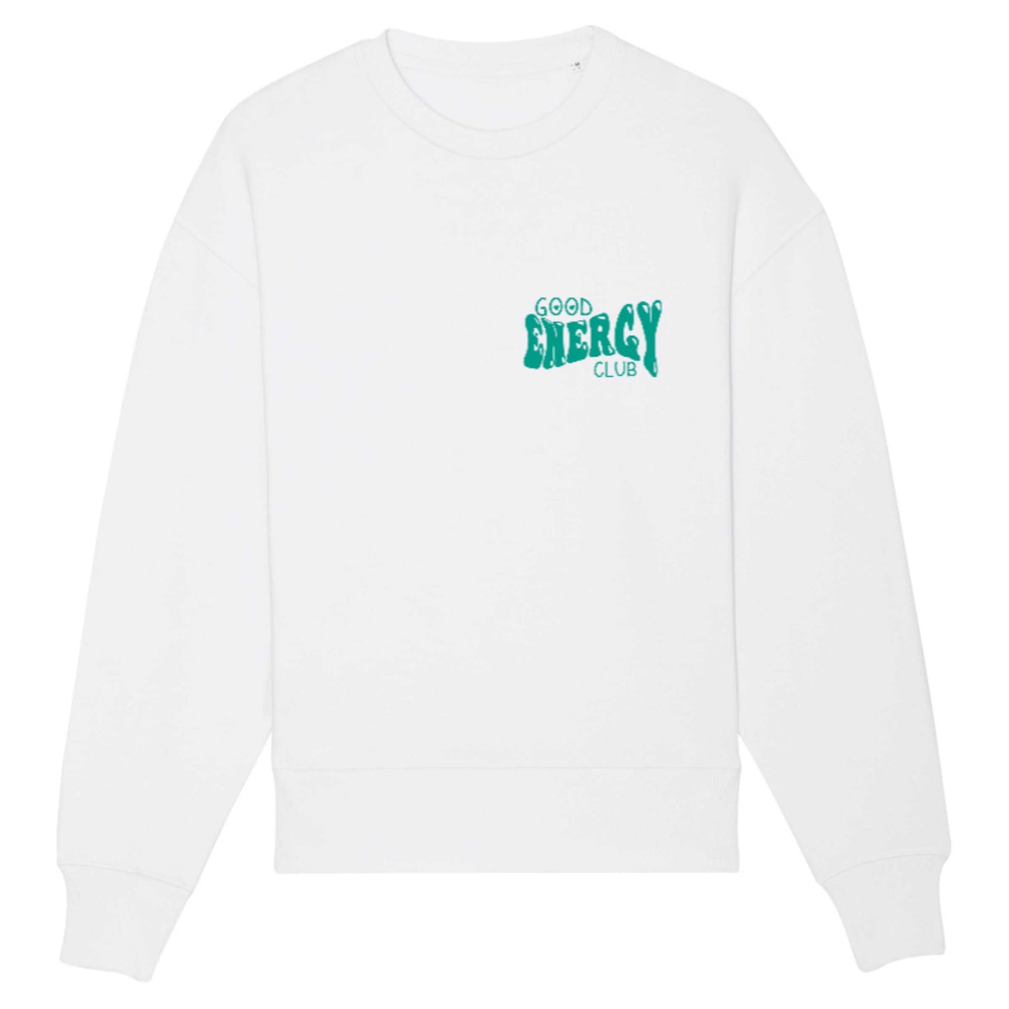 Good Energy Club Oversized Sweater Stem Green
