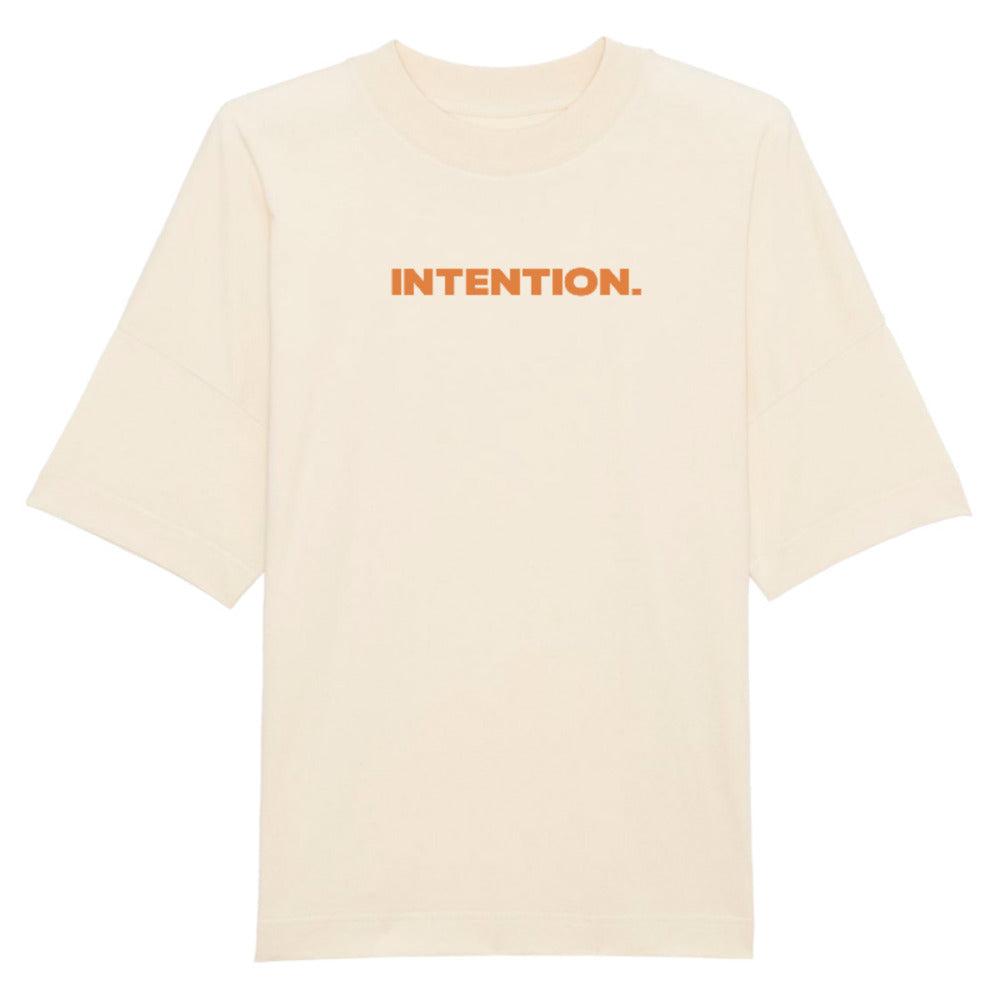 INTENTION. Oversized Boxy Tee "Train with INTENTION"