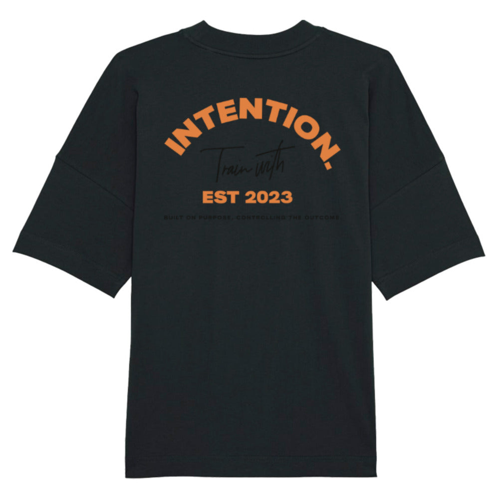 INTENTION. Oversized Boxy Tee 'Train with Intention'