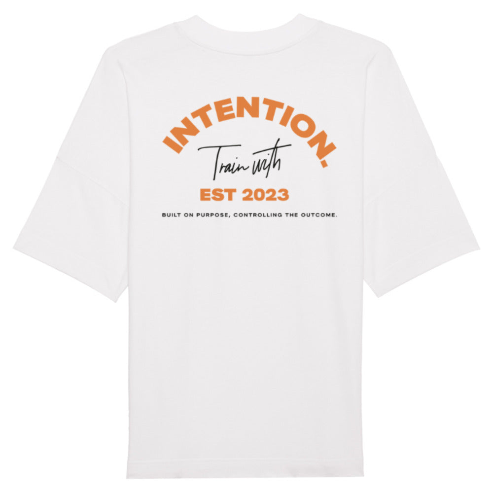 INTENTION. Oversized Boxy Tee 'Train with Intention'