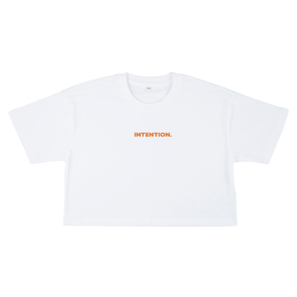 INTENTION. Cropped 'Built on Purpose' Tee