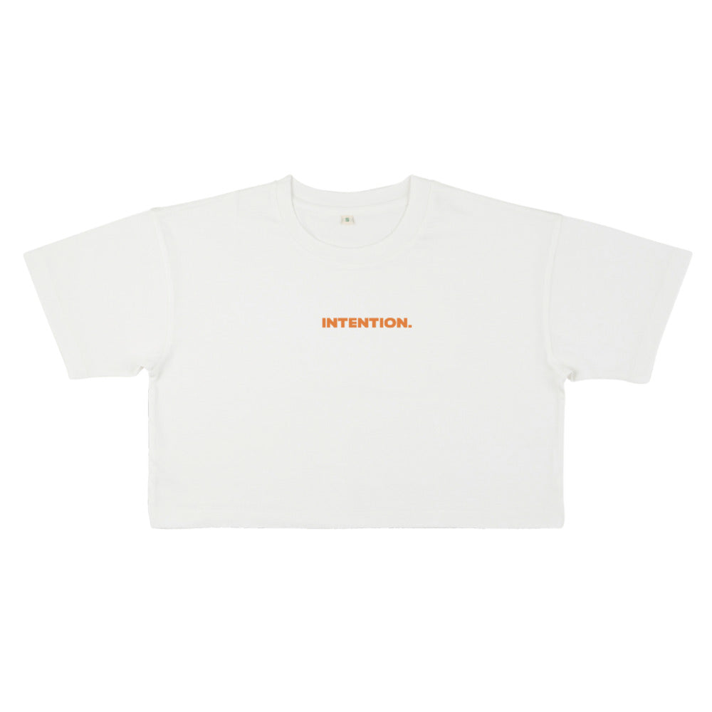 INTENTION. Cropped 'Built on Purpose' Tee