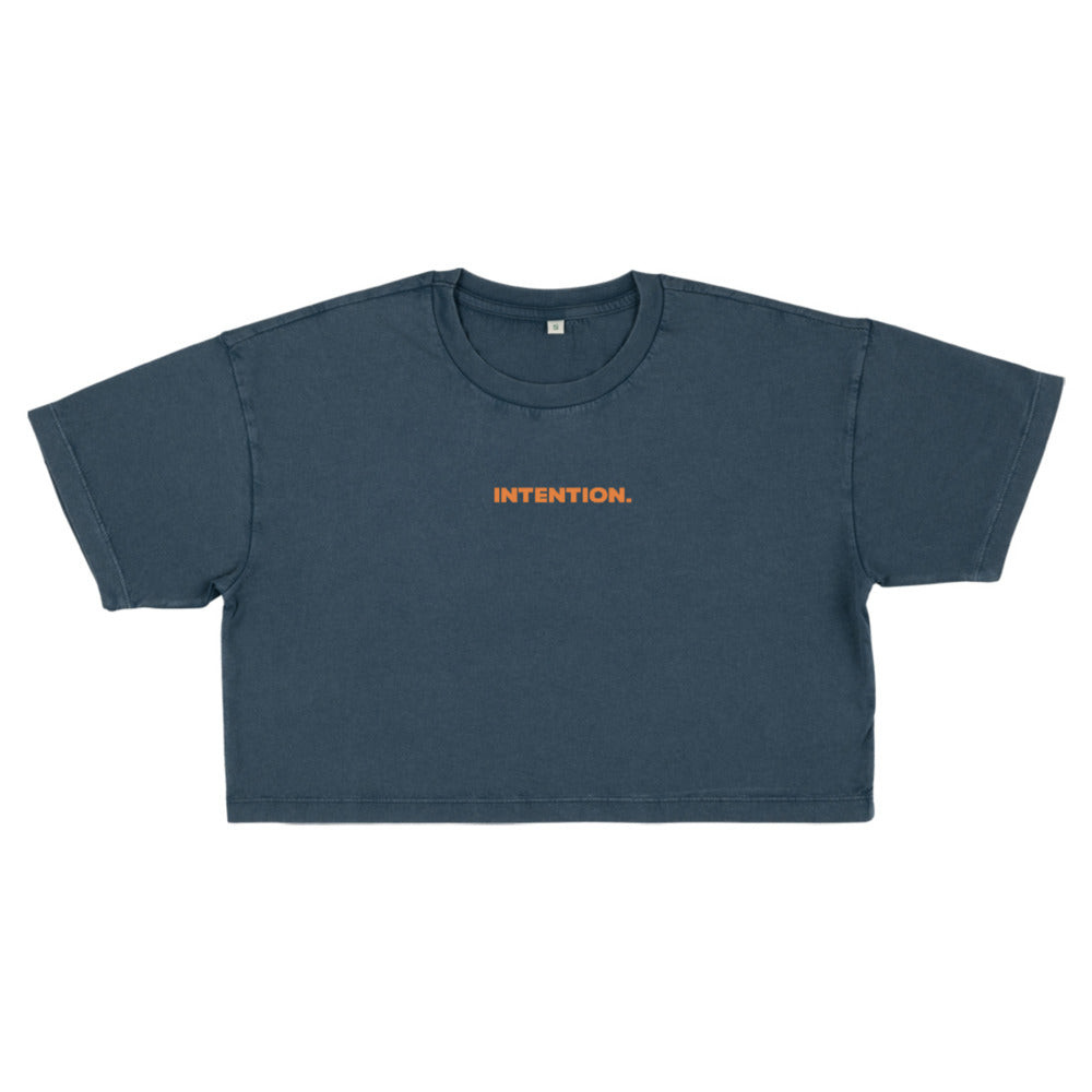 INTENTION. Cropped 'Built on Purpose' Tee