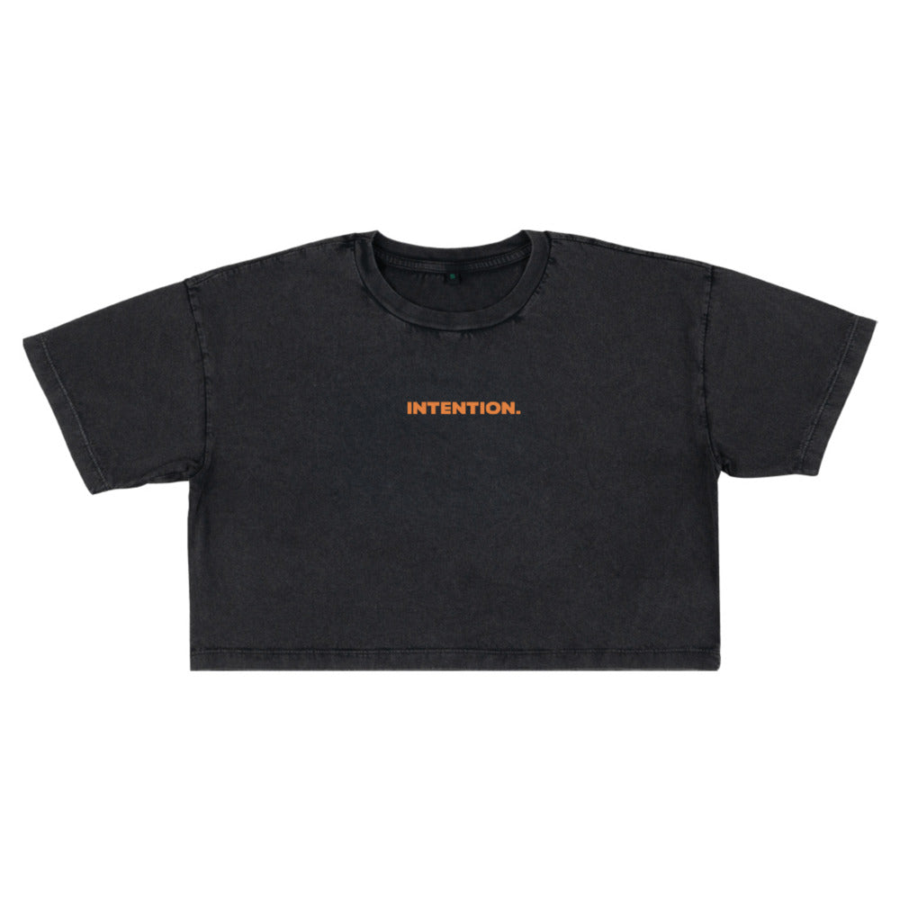 INTENTION. Cropped 'Built on Purpose' Tee