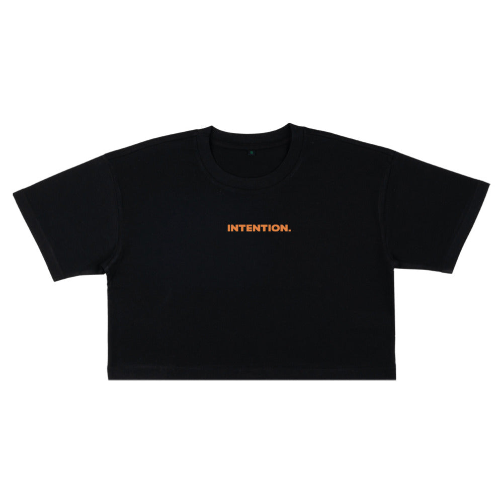 INTENTION. Cropped 'Built on Purpose' Tee