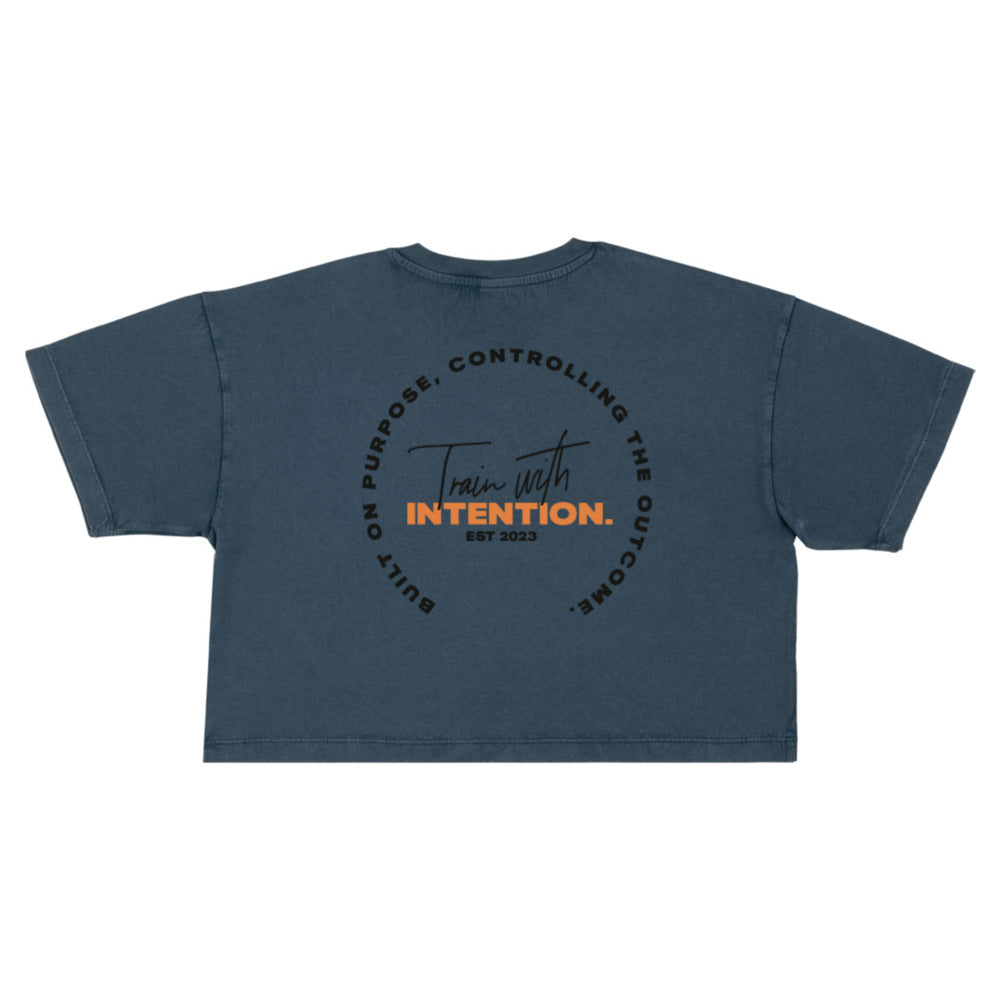 INTENTION. Cropped 'Built on Purpose' Tee