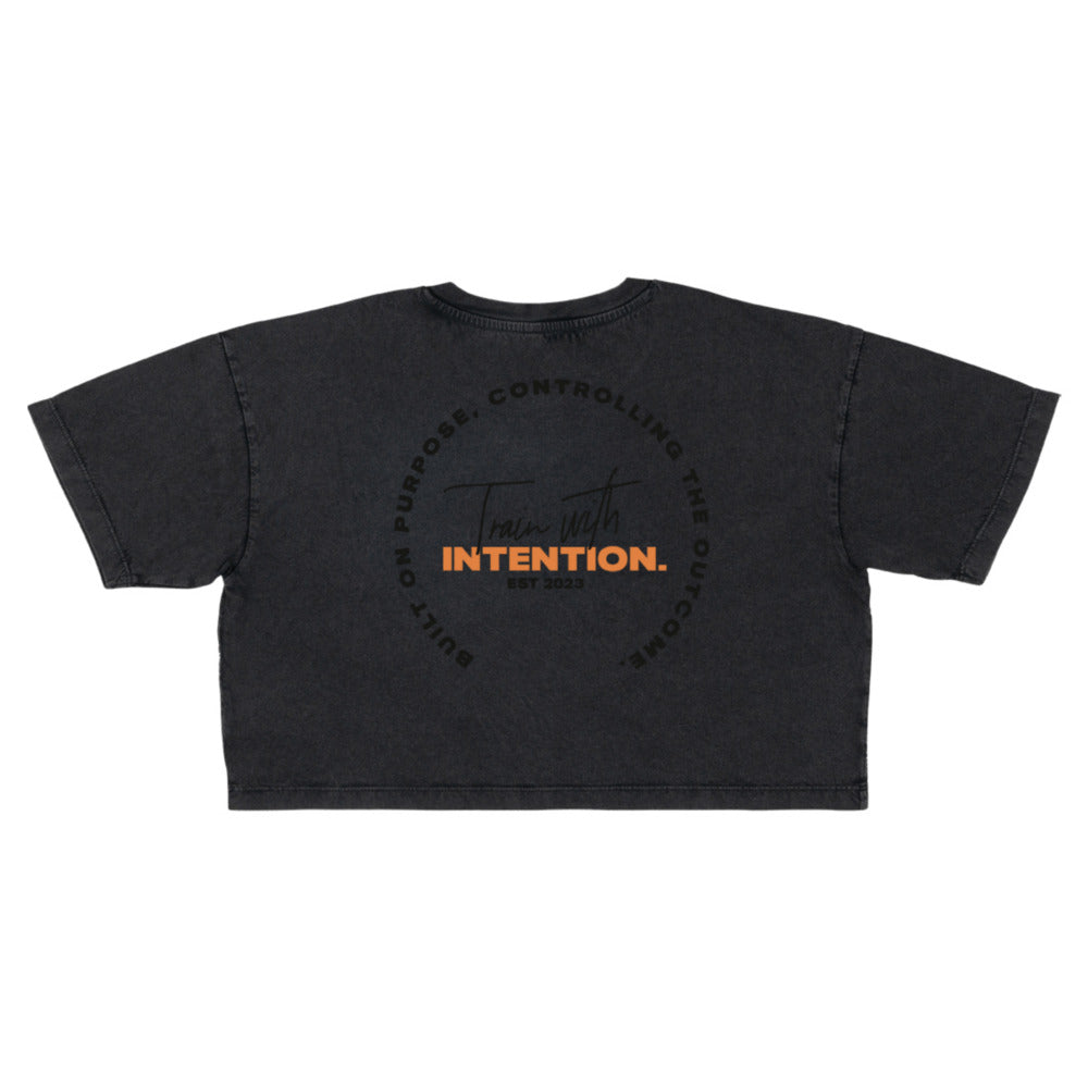INTENTION. Cropped 'Built on Purpose' Tee