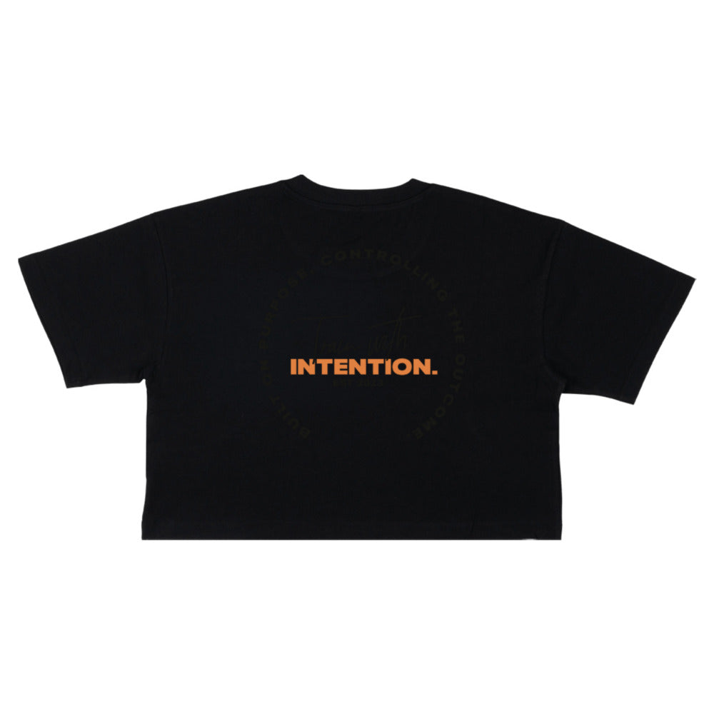 INTENTION. Cropped 'Built on Purpose' Tee