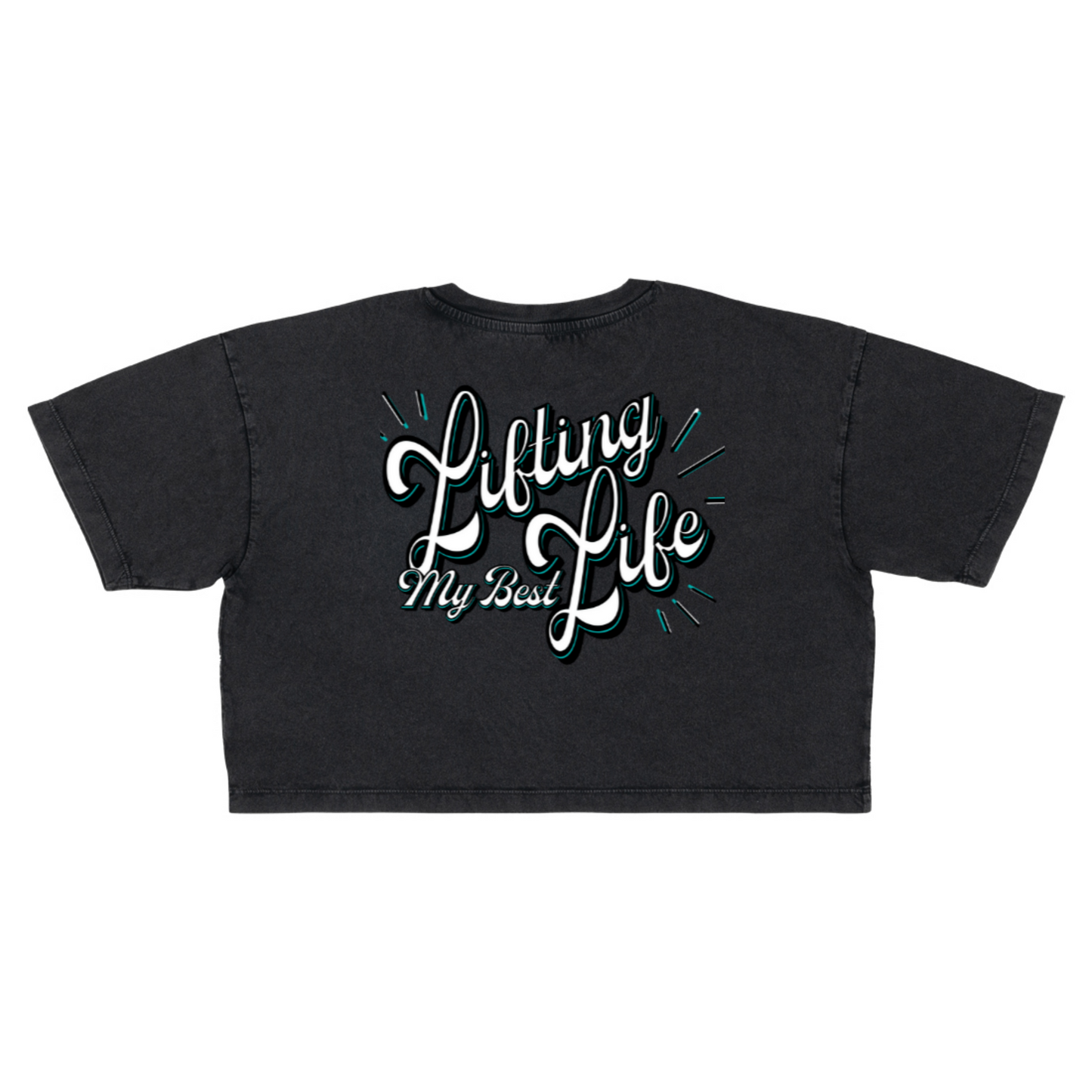 Lifting My Best Life Cropped Tee