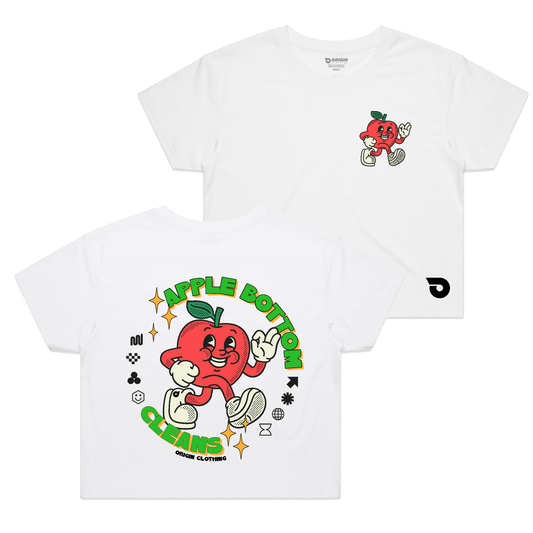 Apple Bottom Cleans Staple Crop Tee