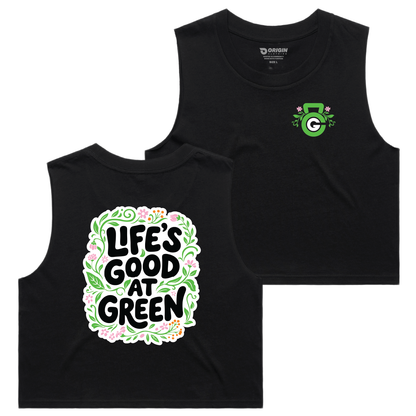 CrossFit Green Lifes Good Staple Crop Tank