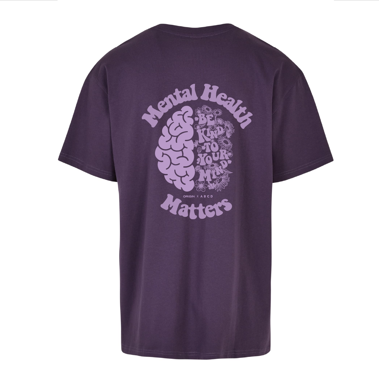 ORIGIN x ABCD Mental Health Matters Oversize Tee Purple EDT