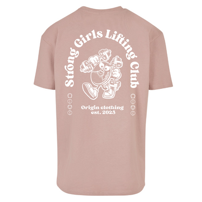 Strong Girls Lifting Club Oversized Tee